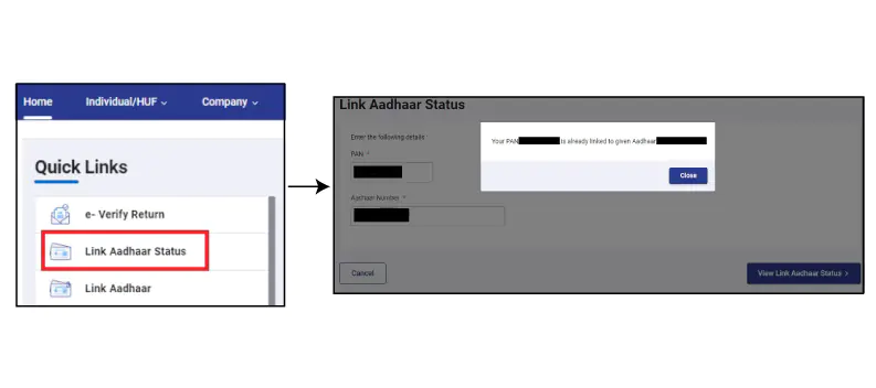 How to link Aadhaar number with PAN?